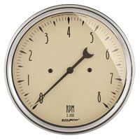 AutoMeter Gauge Tach/Speedo 3-3/8in. 120MPH & 8K RPM Elec. Program. Antique Beige