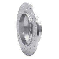 R1 Concepts R1 07-10 Volvo S80 Rear Right Drilled & Slotted Silver Brake Rotor