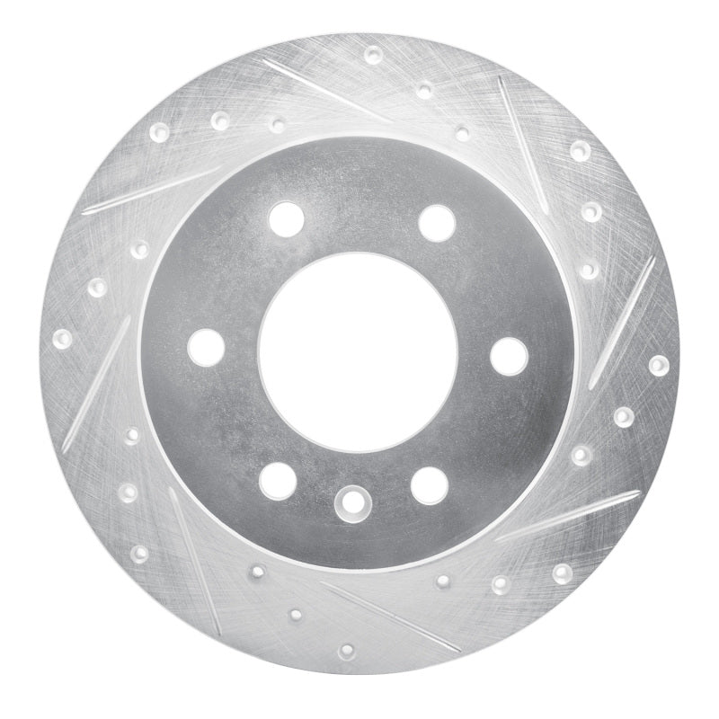 R1 Concepts R1 06-18 Dodge Sprinter 3500 Rear Right Drilled & Slotted Silver Brake Rotor