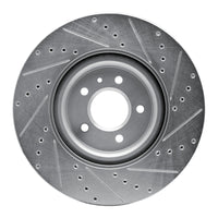 R1 Concepts R1 16-20 Buick Regal Sportback Front Left Drilled & Slotted Silver Brake Rotor