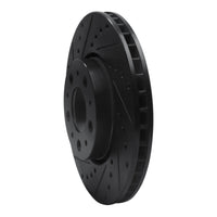 R1 Concepts R1 99-09 Volvo XC70 Front Left Drilled & Slotted Black Brake Rotor