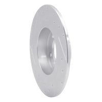 R1 Concepts R1 13-16 Mini Cooper Countryman Rear Right Drilled & Slotted Silver Brake Rotor