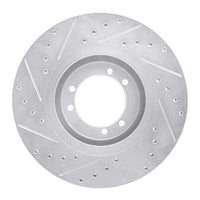 R1 Concepts R1 96-06 Hummer H1 Front Right Rear Right Drilled & Slotted Silver Brake Rotor