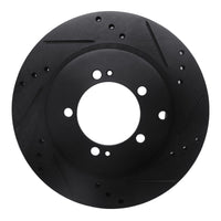 R1 Concepts R1 93-99 Dodge STEALTH Rear Right Drilled & Slotted Black Brake Rotor