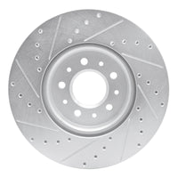 R1 Concepts R1 16-21 Buick LaCrosse Front Right Drilled & Slotted Silver Brake Rotor