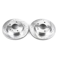 PowerStop Power Stop 94-96 Nissan 240SX Front Evolution Drilled & Slotted Rotors - Pair