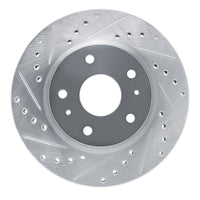 R1 Concepts R1 88-89 Chevrolet C3500 Front Left Drilled & Slotted Silver Brake Rotor