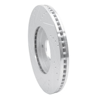 R1 Concepts R1 05-07 Infiniti QX56 Front Right Drilled & Slotted Silver Brake Rotor