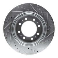 R1 Concepts R1 09-25 Dodge Ram 4000 (Mexico) Rear Left Drilled & Slotted Silver Brake Rotor