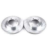 PowerStop Power Stop 01-07 Toyota Sequoia Front Evolution Drilled & Slotted Rotors - Pair