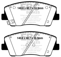 EBC 2019+ Genesis G70 2.0T Redstuff Front Brake Pads