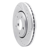 R1 Concepts R1 01-07 Chrysler Voyager Front Right Drilled & Slotted Silver Brake Rotor