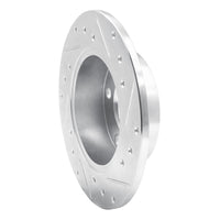 R1 Concepts R1 98-01 Audi A6 Quattro Rear Left Drilled & Slotted Silver Brake Rotor