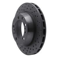 R1 Concepts R1 91-97 Porsche 911 Rear Left Drilled Black Brake Rotor