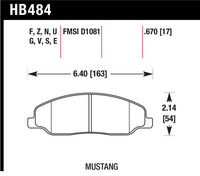 Hawk Performance Hawk 05-10 Ford Mustang GT & V6 / 07-08 Shelby GT HPS Street Front Brake Pads