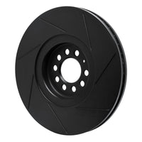R1 Concepts R1 04-06 Volkswagen Golf Left Front Slotted Black Brake Rotor