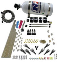 Nitrous Express 8 Cyl Shark Direct Port 4 Solenoids Nitrous Kit (200-600HP) w/10lb Bottle