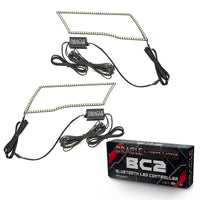 ORACLE Lighting Oracle 09-18 Dodge Ram Switchback Quad Headlight Halo Kit - RGB+A + w/ BC1 Controller