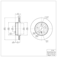 DFC 04-10 BMW X3 Rear Brake Rotor