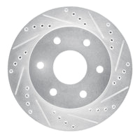 R1 Concepts R1 09-15 Toyota Hilux (Mexico) Front Right Drilled & Slotted Silver Brake Rotor