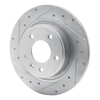 R1 Concepts R1 11-19 Buick CASCADA Rear Left Drilled & Slotted Silver Brake Rotor