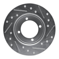 R1 Concepts R1 88-93 Ford Festiva Front Left Drilled & Slotted Silver Brake Rotor
