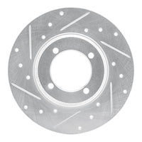 R1 Concepts R1 78-83 Dodge COLT Front Left Drilled & Slotted Silver Brake Rotor