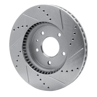 R1 Concepts R1 07-15 Chevrolet CAPTIVA Front Left Drilled & Slotted Silver Brake Rotor
