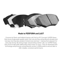 R1 Concepts R1 2019-2025 Freightliner Sprinter 2500 Rear R1 Super Duty Pads & Hardware Kit