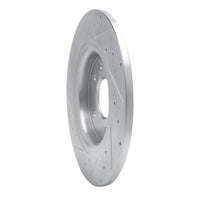 R1 Concepts R1 17-25 Chrysler Voyager Rear Right Drilled & Slotted Silver Brake Rotor