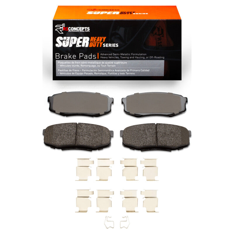 R1 Concepts R1 2007-2022 Lexus LX570 Rear R1 Super Duty Pads & Hardware Kit