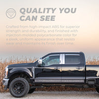 Putco 09-18 Ram 1500 - Crew Cab (Set of 4) Excl Rebel Model Element Chrome Window Visors