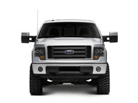 Raxiom 09-14 Ford F-150 Super White LED Halo Projector Headlights- Black Housing (Clear Lens)