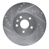 R1 Concepts R1 13-22 Buick Encore Front Left Drilled & Slotted Silver Brake Rotor