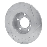 R1 Concepts R1 13-16 Mini Cooper Countryman Rear Left Drilled & Slotted Silver Brake Rotor