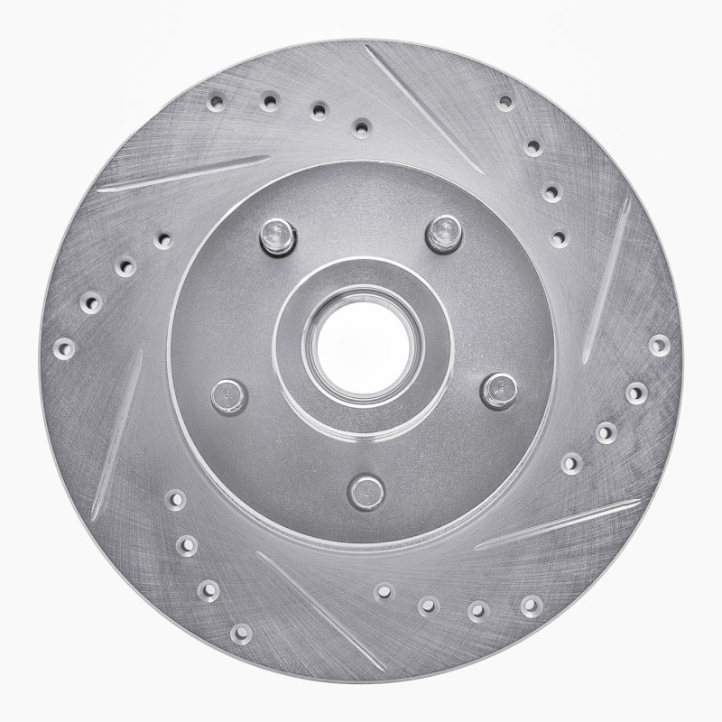 R1 Concepts R1 1973-1989 Chrysler CORDOBA Front Right Drilled & Slotted Silver Brake Rotor