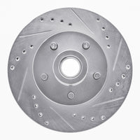 R1 Concepts R1 1973-1989 Chrysler CORDOBA Front Right Drilled & Slotted Silver Brake Rotor