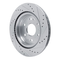 R1 Concepts R1 23-25 Chevrolet Colorado Rear Left Drilled & Slotted Silver Brake Rotor