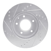 R1 Concepts R1 92-95 Mazda MPV Front Right Drilled & Slotted Silver Brake Rotor
