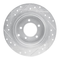 R1 Concepts R1 07-17 Chrysler SEBRING Rear Right Drilled & Slotted Silver Brake Rotor