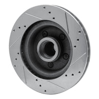 R1 Concepts R1 70-72 Ford Country Squire Front Left Drilled & Slotted Silver Brake Rotor
