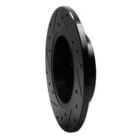 R1 Concepts R1 81-87 Renault ALLIANCE Front Right Drilled & Slotted Black Brake Rotor