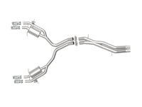 aFe 18-20 Audi RS5 Coupe MACH Force-Xp 3in to 2.5in 304 SS Axle-Back Exhaust System-Quad Polish Tips
