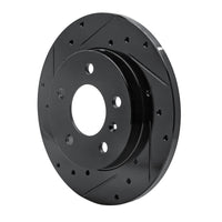 R1 Concepts R1 04-16 Buick Allure Rear Left Drilled & Slotted Black Brake Rotor