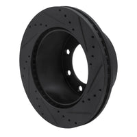 R1 Concepts R1 05-12 Ford F-250 4WD (Super Duty) Rear Left Drilled & Slotted Black Brake Rotor
