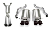 CORSA Performance Corsa 07-08 Corvette 2.5in. Sport Series Cat-Back Dual Rear Exit with Twin 3.5in. BLK PVD Tips