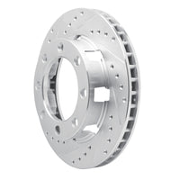 R1 Concepts R1 75-93 Dodge W300 Front Left Drilled & Slotted Silver Brake Rotor