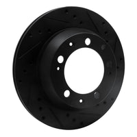 R1 Concepts R1 77-88 Porsche 924 Rear Right Drilled & Slotted Black Brake Rotor