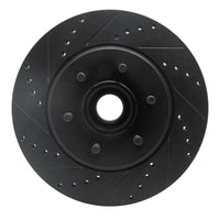 R1 Concepts R1 04-08 Ford F-150 RWD Front Left Drilled & Slotted Black Brake Rotor