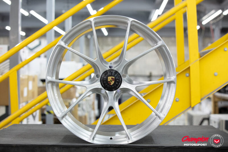 Vossen X Champion RS74 21X12.5 / ET48 / Brushed Gloss Clear Wheel / Centerlock / 911 GT3RS 991 Rear
